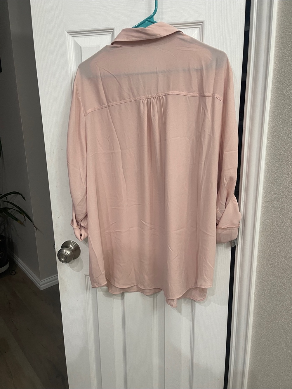 Maurices Blush Pink Button-Up Pocket Blouse - Picture 5 of 5